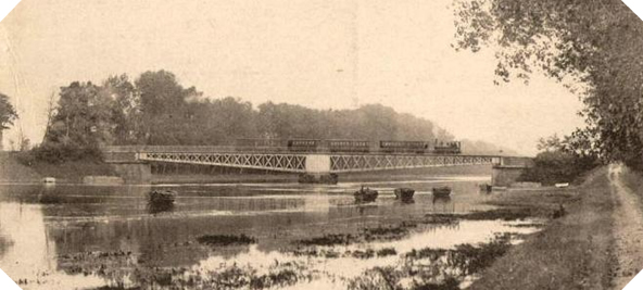 Image : Le pont de Ranville, rebaptisé "Horsa Bridge", photographié avant la guerre