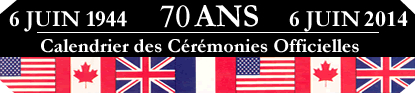 Image : logo officiel des cérémonies et festivités du 70ème anniversaire du débarquement et de la bataille de Normandie
