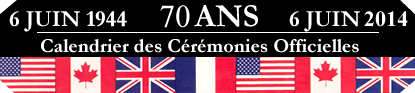 Logos des commémorations de 2014 - 70ème anniversaire du D-Day 7 Image : logo officiel des cérémonies et festivités du 70ème anniversaire du débarquement et de la bataille de Normandie
