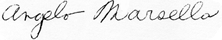 Image : signature d'Angelo Marsella