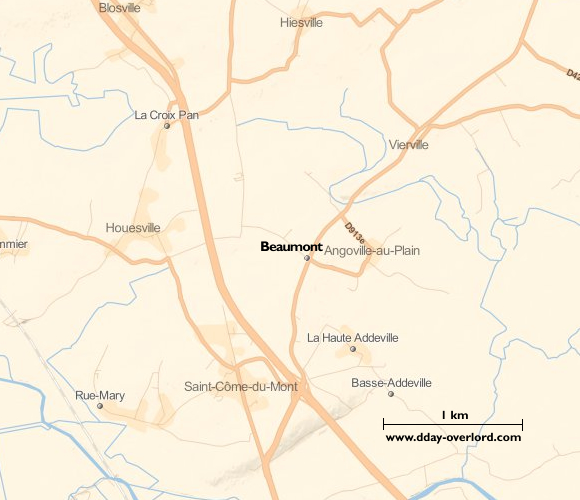 Image : carte de la commune de Beaumont