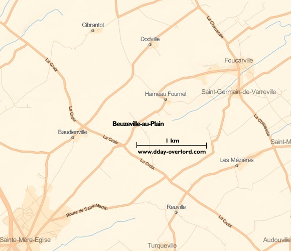 Image : carte de Beuzeville-au-Plain