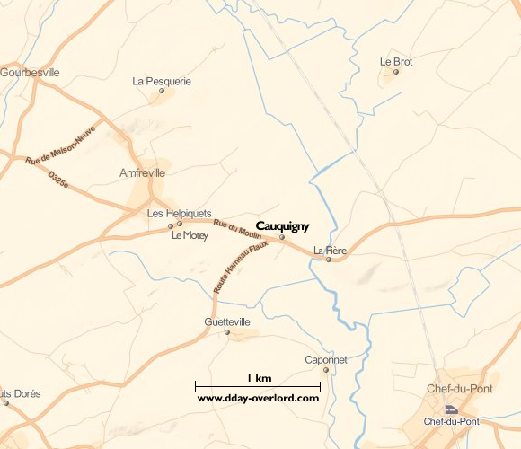 Image : carte de Cauquigny