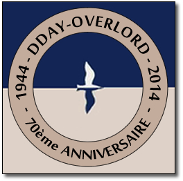 Logos des commémorations de 2014 - 70ème anniversaire du D-Day 5 Image : logo officiel D-Day Overlord du 70ème anniversaire du débarquement de Normandie