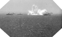 Image : Les dragueurs Alliés détruisent en Manche une mine située à proximité du passage des convois