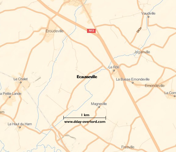 Image : carte de Ecausseville