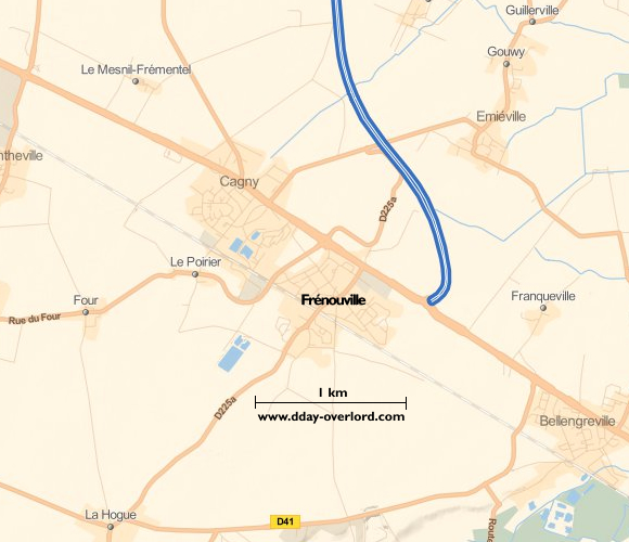 Image : carte de la commune de Frénouville