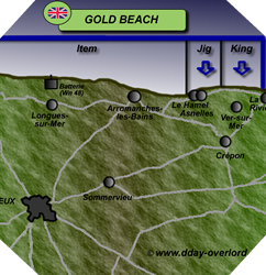 Image : Plan de Gold Beach