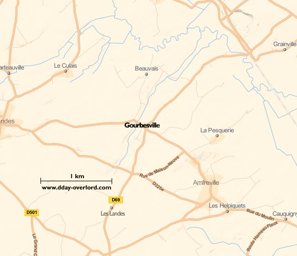 Image : carte de Gourbesville