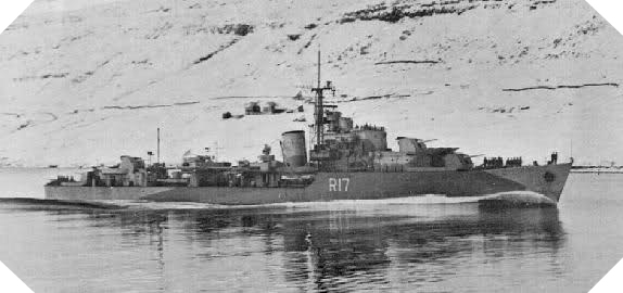 Image : destroyer HMCS Algonquin