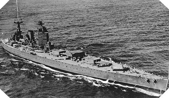 HMS Nelson - 28 - Battle of Normandy 1 Image : HMS Nelson
