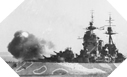 Image : L'HMS Rodney ouvre le feu sur les positions allemandes du secteur de Sword Beach le 6 juin 1944