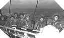 Image : Des soldats du régiment canadien francophone de la Chaudière avant le débarquement sur Juno