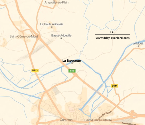 Image : carte de la commune de La Barquette