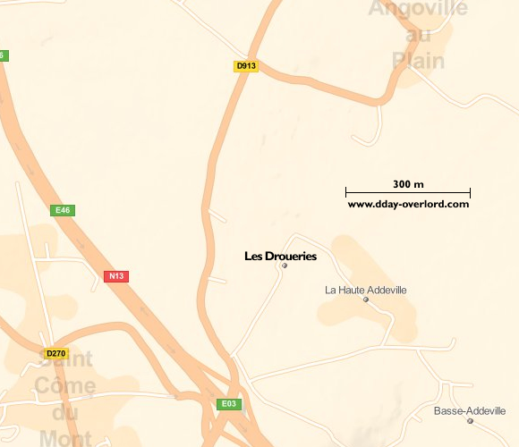 Image : carte de la commune de Les Droueries