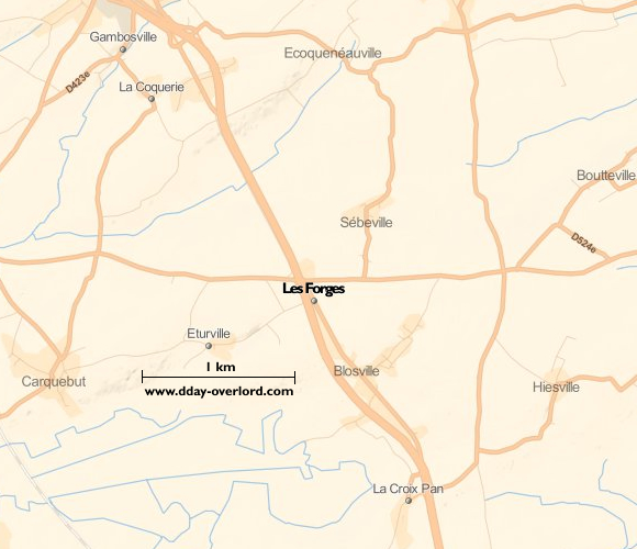 Image : carte de Les Forges