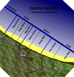 Image : Plan d'Omaha Beach