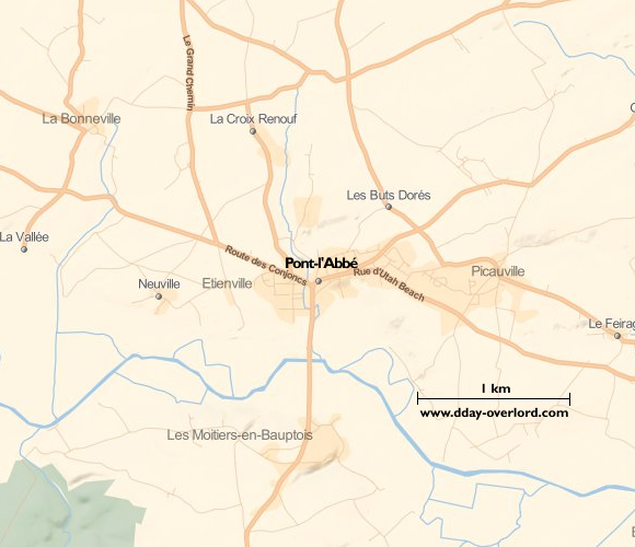 Image : carte de Pont-l'Abbé