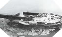 Image : Un des forts de Cherbourg photographié après les bombardements Alliés
