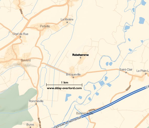 Image : carte de la commune de Robehomme