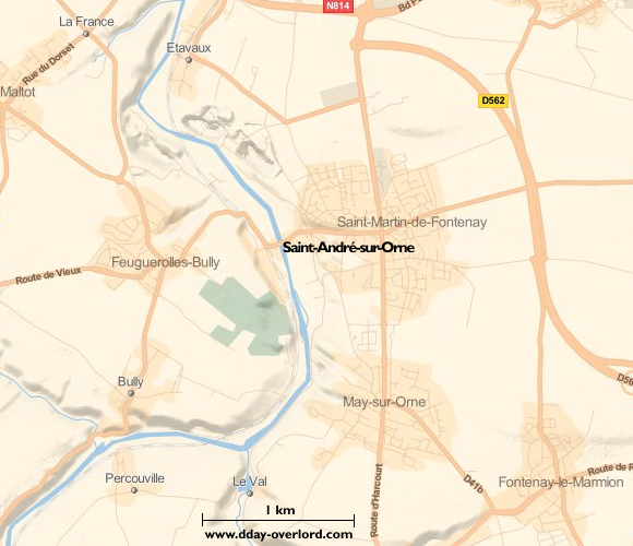 Image : carte de la commune de Saint-André-sur-Orne