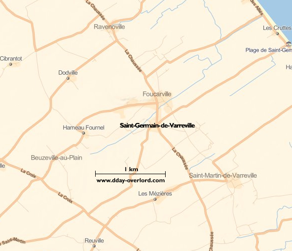 Image : carte de Saint-Germain-de-Varreville