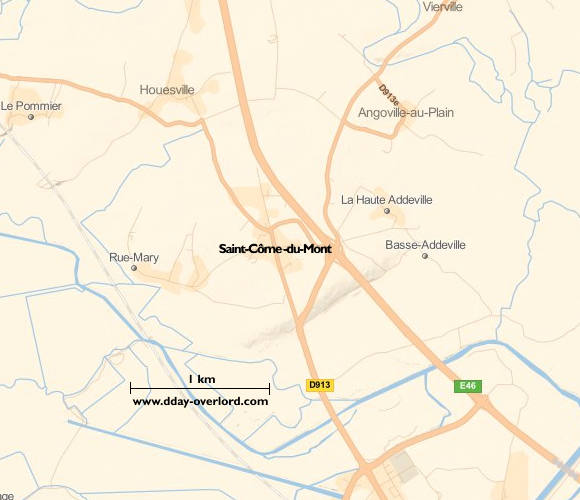 Image : carte de la commune de Saint-Côme-du-Mont