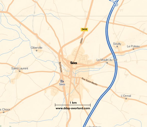 Image : Carte de Sées dans l'Orne