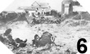 Image : Commandos Français attaquant à l'intérieur des terres derrière Sword Beach