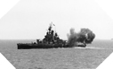 Image : L'USS Nevada ouvre le feu dans le secteur d'Utah Beach le 6 juin 1944.