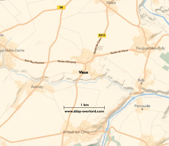 Image : carte de la commune de Vieux