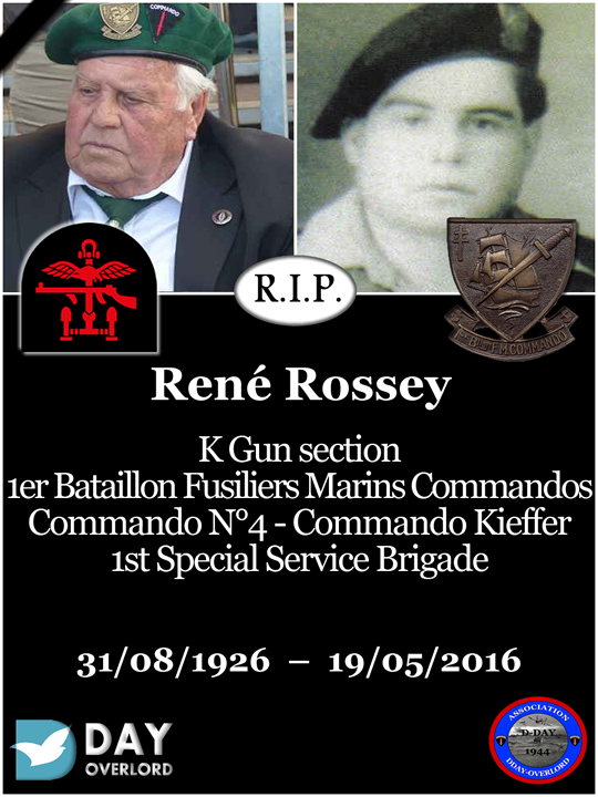 René Rossey René Rossey - 1er bataillon Fusiliers Marins Commandos - 6 juin 1944 1