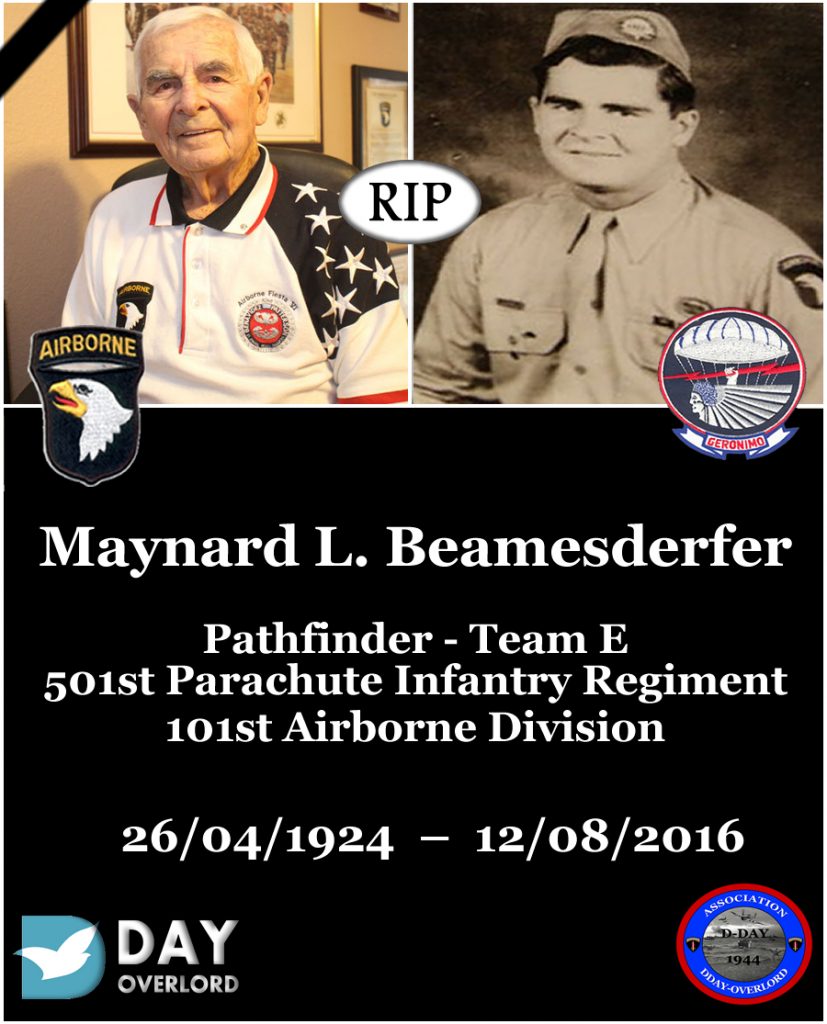 Maynard L. Beamesderfer, 101st Airborne Division