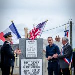 Stèle Major Tucker à Carentan - Commémorations 2017 du D-Day 23