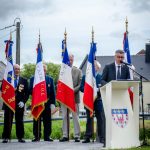 Stèle Major Tucker à Carentan - Commémorations 2017 du D-Day 10