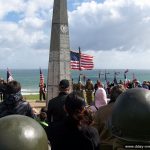 Cérémonie commémorant le débarquement à Omaha Beach le 6 juin 1944 à l'occasion du 73ème anniversaire du débarquement de Normandie - 6 juin 2017