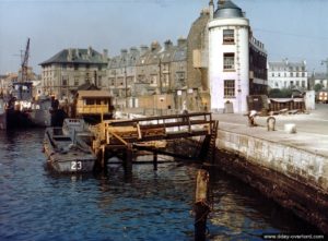 Les quais d’embarquement de Weymouth en juin 1944. Photo : US National Archives