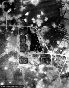 Vue aérienne de l’aérodrome de Brétigny-sur-Orge, cible des bombardements alliés. Photo : US National Archives