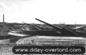 La batterie de Gatteville (Stp 152) en août 1943. Photo : Bundesarchiv
