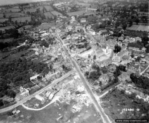 Vue aérienne de la commune de Percy. Photo : US National Archives