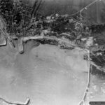 Photos of Port-en-Bessin in 1944 2 Vue aérienne du port de Port-en-Bessin. Photo : US National Archives