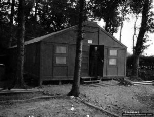 6 septembre 1944 : un central téléphonique américain à Valognes. Photo : US National Archives