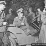 Le Generalleutnant Otto Elfeldt fait prisonnier à Saint-Lambert-sur-Dive. Photo : IWM