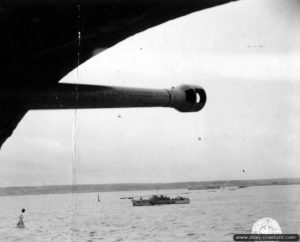 Un canon allemand de 88 mm du fort de l’ouest à Cherbourg. Photo : US National Archives