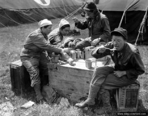 Le 13th Field Hospital de Saint-Laurent-sur-Mer. Photo : US National Archives