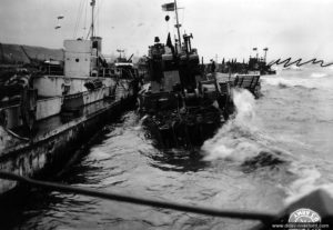 Les vagues causées par la tempête du 19 au 21 juin 1944. Photo : US National Archives