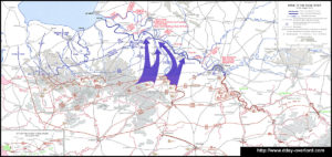 Carte des opérations de la Dives à la Seine du 16 au 25 août 1944 en Normandie. Photo : D-Day Overlord