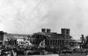 La gare maritime de Cherbourg. Photo : US National Archives