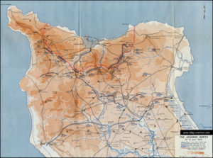 Carte de la ligne de front en Normandie dans la nuit du 19 au 21 juin 1944. Photo : D-Day Overlord