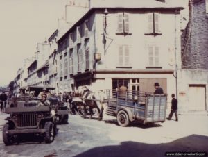 Place de la République à Cherbourg. Photo : US National Archives